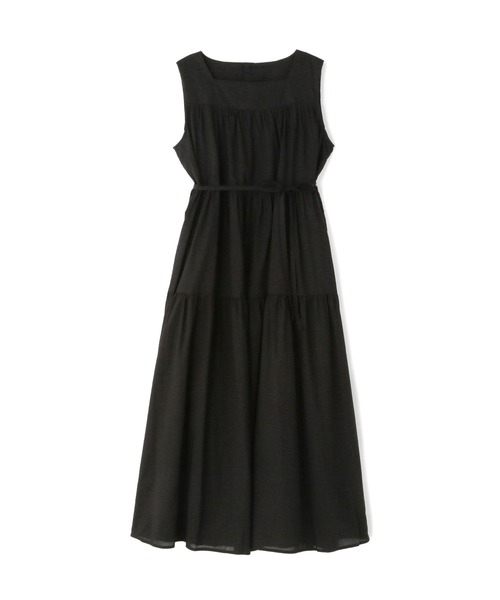 N.（N. Natural Beauty Basic）（エヌエヌナチュラルビューティーベーシック）の「【S Size Line】◆コットンローンスクエアネックティアードワンピース（ワンピース・レディース・ブラック/レッド/グリーン/チョコ・SMALL/MEDIUM）」の21枚目の写真