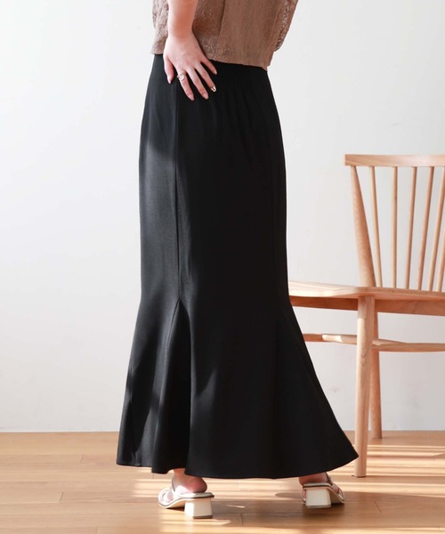 archives(アルシーヴ)の「マチ付きマーメイドスカート(スカート・レディース・ブルーグレー/アイボリー/ブラウン/ブラック・MEDIUM)」の3枚目の写真