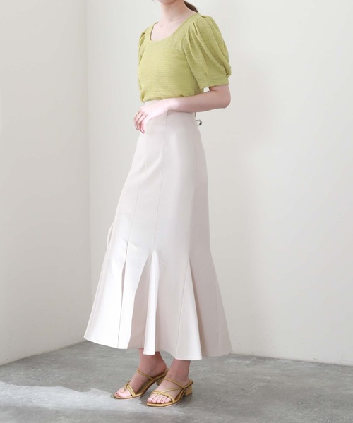 archives(アルシーヴ)の「マチ付きマーメイドスカート(スカート・レディース・ブルーグレー/アイボリー/ブラウン/ブラック・MEDIUM)」の11枚目の写真