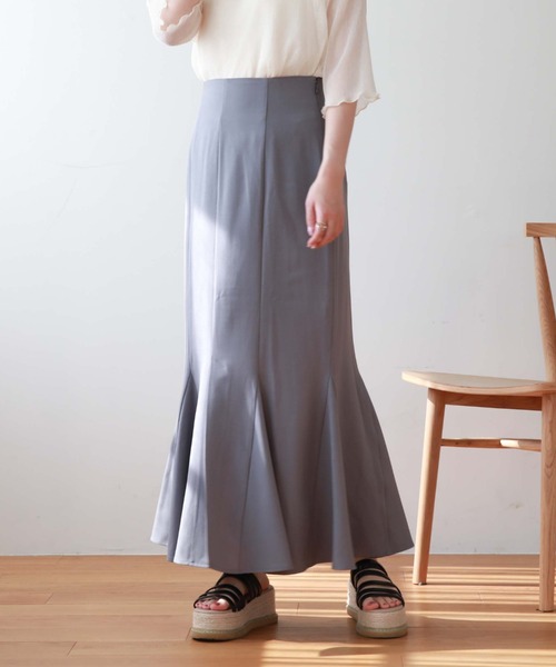 archives(アルシーヴ)の「マチ付きマーメイドスカート(スカート・レディース・ブルーグレー/アイボリー/ブラウン/ブラック・MEDIUM)」の19枚目の写真