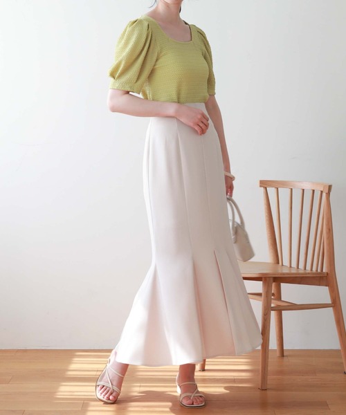 archives(アルシーヴ)の「マチ付きマーメイドスカート(スカート・レディース・ブルーグレー/アイボリー/ブラウン/ブラック・MEDIUM)」の7枚目の写真