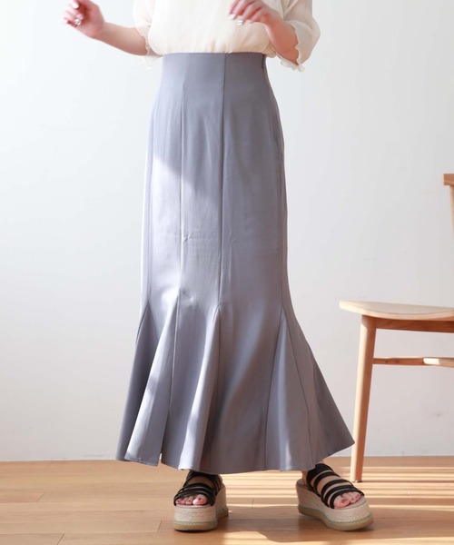 archives(アルシーヴ)の「マチ付きマーメイドスカート(スカート・レディース・ブルーグレー/アイボリー/ブラウン/ブラック・MEDIUM)」の20枚目の写真