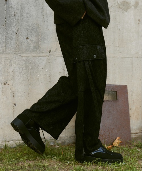 【新品】 Casper John Parachute cargo pants / キャスパージョン パラシュートカーゴパンツ CASPER JOHN（キャスパージョン）の「Jacquard parachute cargo pants