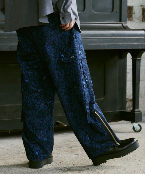 CASPER JOHN（キャスパージョン）の「Jacquard parachute cargo pants