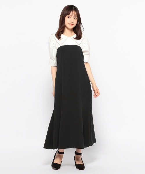 セーラー衿付きマーメイドワンピース ワンピース ワンピース ドレス Misch Misch Masch ミッシュマッシュ のファッション