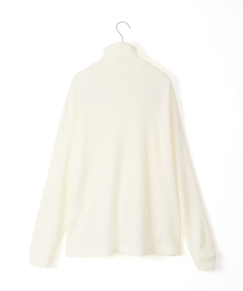 NEONSIGN(ネオンサイン)の「NEONSIGN ネオンサイン / Bulky smooth turtleneck sweat バルキースムース タートルネックスウェット / N1603(ニット/セーター・メンズ・ブラック/オフホワイト・46/48)」の6枚目の写真