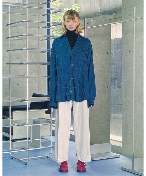 NEONSIGN(ネオンサイン)の「NEONSIGN ネオンサイン / Bulky smooth turtleneck sweat バルキースムース タートルネックスウェット / N1603(ニット/セーター・メンズ・ブラック/オフホワイト・46/48)」の3枚目の写真