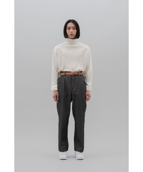 NEONSIGN(ネオンサイン)の「NEONSIGN ネオンサイン / Bulky smooth turtleneck sweat バルキースムース タートルネックスウェット / N1603(ニット/セーター・メンズ・ブラック/オフホワイト・46/48)」の10枚目の写真