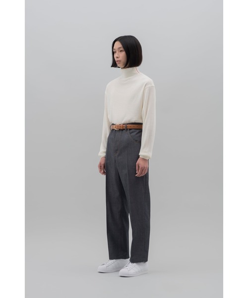 NEONSIGN(ネオンサイン)の「NEONSIGN ネオンサイン / Bulky smooth turtleneck sweat バルキースムース タートルネックスウェット / N1603(ニット/セーター・メンズ・ブラック/オフホワイト・46/48)」の11枚目の写真