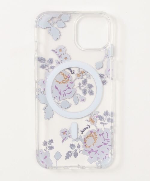 COACH(コーチ)の「iPhone 13 ケース ウィズ ムーディー フローラル プリント(スマホケース/カバー・レディース・パープル系その他・ONE)」の4枚目の写真