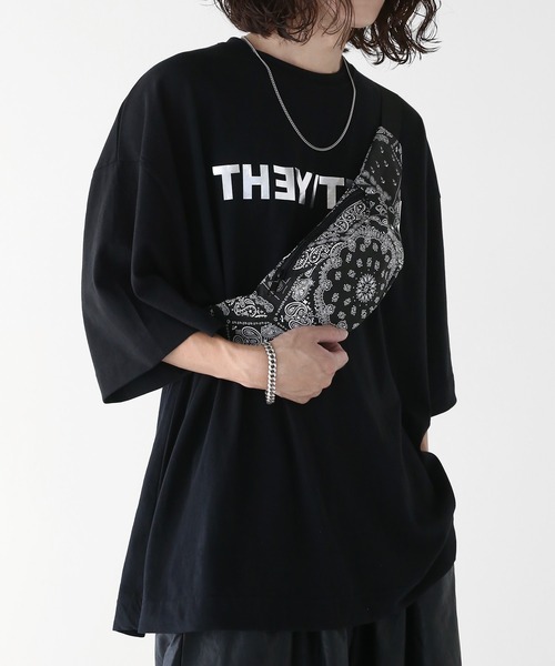 minsobi（ミンソビ）の「ペイズリーボディーバッグ（ボディバッグ/ウエストポーチ・メンズ・ブラック・FREE）」の3枚目の写真