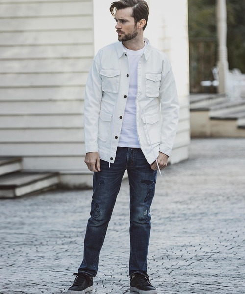 1piu1uguale3 スウェットデニムジャケット 1piu1uguale3 スウェット