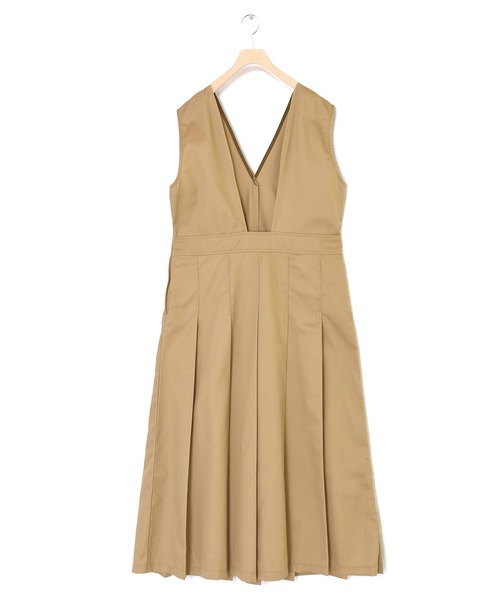w closet（ダブルクローゼット）の「【2WAY】チノプリーツジャンパースカート（ジャンパースカート・レディース・ベージュ/ダークネイビー・FREE）」の13枚目の写真