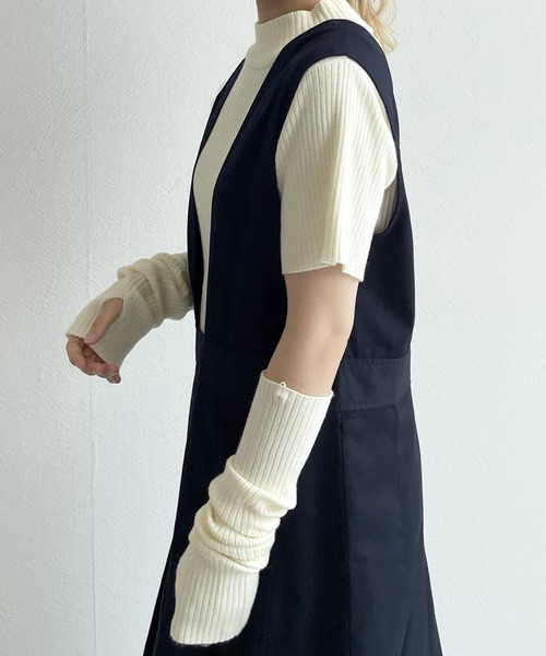 w closet（ダブルクローゼット）の「【2WAY】チノプリーツジャンパースカート（ジャンパースカート・レディース・ベージュ/ダークネイビー・FREE）」の20枚目の写真