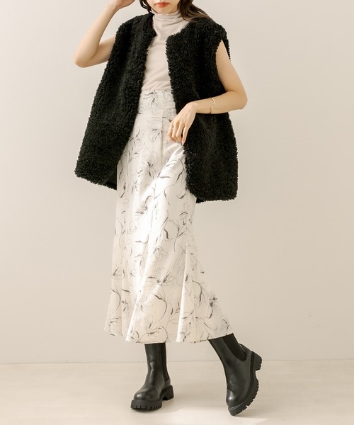 OLIVE des OLIVE(オリーブデオリーブ)の「タンク底サイドゴアブーツ(ブーツ・レディース・ブラック/ダークブラウン・SMALL/MEDIUM/LARGE)」の7枚目の写真