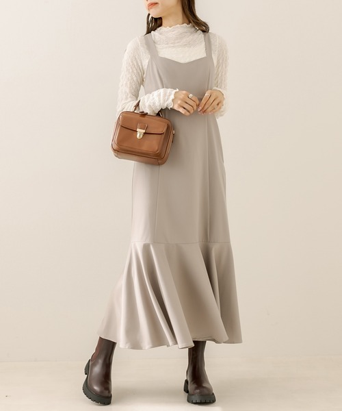 OLIVE des OLIVE(オリーブデオリーブ)の「タンク底サイドゴアブーツ(ブーツ・レディース・ブラック/ダークブラウン・SMALL/MEDIUM/LARGE)」の20枚目の写真