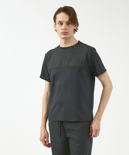 5351 POUR LES HOMMES(ゴーサンゴーイチプールオム)の「【BLANC】【セットアップ対応】ポリツイルポケットTシャツ(Tシャツ/カットソー・メンズ・ブラック/チャコールグレー/グレー・46/48)」の3枚目の写真