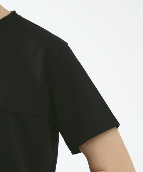 5351 POUR LES HOMMES(ゴーサンゴーイチプールオム)の「【BLANC】【セットアップ対応】ポリツイルポケットTシャツ(Tシャツ/カットソー・メンズ・ブラック/チャコールグレー/グレー・46/48)」の9枚目の写真