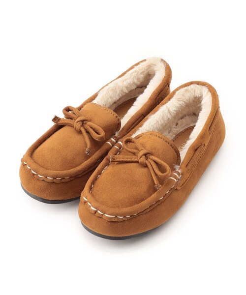 SHOO・LA・RUE（シューラルー）の「【撥水】スエード調モカシンシューズ（その他シューズ・キッズ・ブラック/ベビーピンク/ブラウン系・90/80/70）」の2枚目の写真