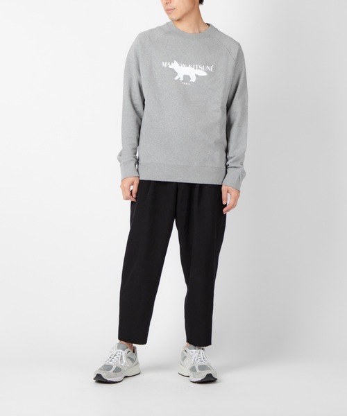 Maison Kitsune（メゾンキツネ）の「MAISON KITSUNE FOX STAMP LOGO CREW SWEAT メゾン キツネ フォックス スタンプ クルー スウェット（スウェット・メンズ・グレー・MEDIUM/LARGE/X-LARGE/SMALL）」の3枚目の写真
