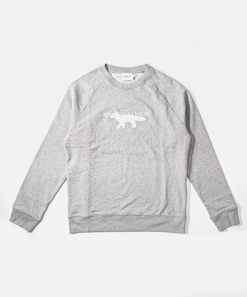 Maison Kitsune（メゾンキツネ）の「MAISON KITSUNE FOX STAMP LOGO CREW SWEAT メゾン キツネ フォックス スタンプ クルー スウェット（スウェット・メンズ・グレー・MEDIUM/LARGE/X-LARGE/SMALL）」の7枚目の写真
