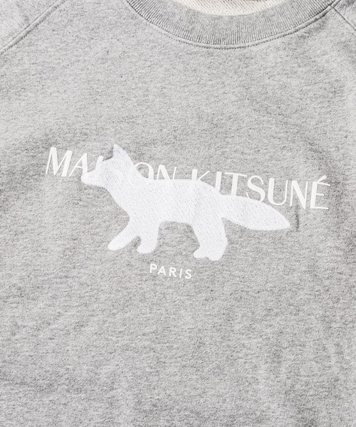 Maison Kitsune（メゾンキツネ）の「MAISON KITSUNE FOX STAMP LOGO CREW SWEAT メゾン キツネ フォックス スタンプ クルー スウェット（スウェット・メンズ・グレー・MEDIUM/LARGE/X-LARGE/SMALL）」の8枚目の写真