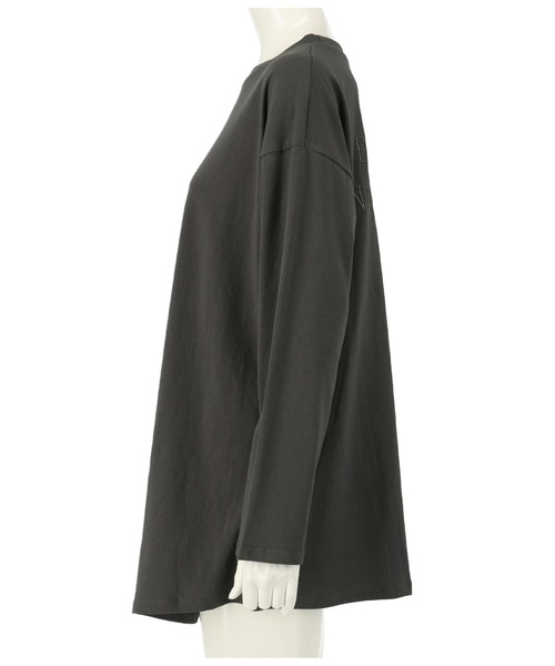 ANAP（アナップ）の「フロントツイストバック刺繍ロンT（Tシャツ/カットソー・レディース・ホワイト/ベージュ/カーキ/スミクロ・FREE）」の21枚目の写真