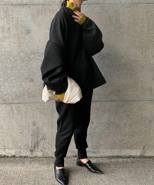 select MOCA by son（セレクトモカバイソン）の「オーバーリラックスプルオーバー（スウェット・レディース・グレー/アイボリー/ブラック・FREE）」の18枚目の写真