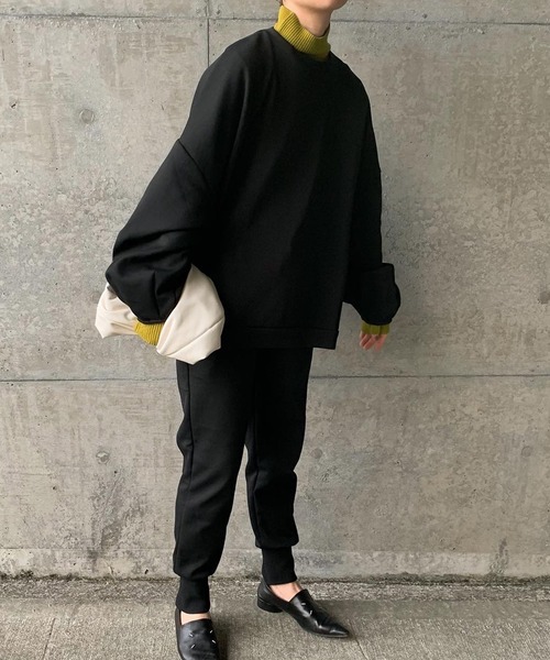 select MOCA by son（セレクトモカバイソン）の「オーバーリラックスプルオーバー（スウェット・レディース・グレー/アイボリー/ブラック・FREE）」の20枚目の写真