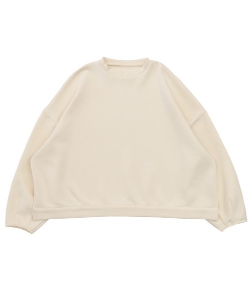 select MOCA by son（セレクトモカバイソン）の「オーバーリラックスプルオーバー（スウェット・レディース・グレー/アイボリー/ブラック・FREE）」の22枚目の写真