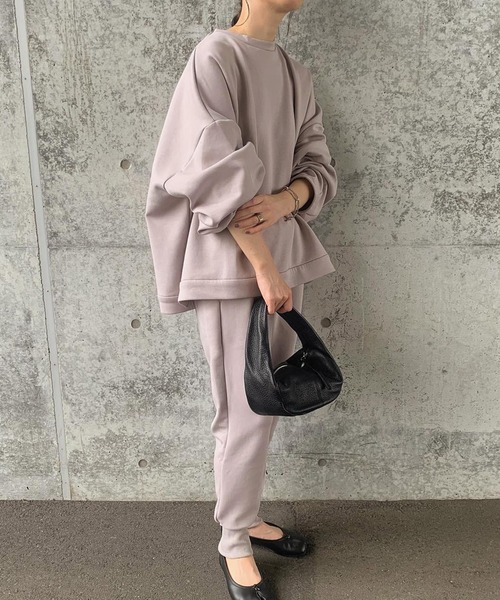 select MOCA by son（セレクトモカバイソン）の「オーバーリラックスプルオーバー（スウェット・レディース・グレー/アイボリー/ブラック・FREE）」の13枚目の写真