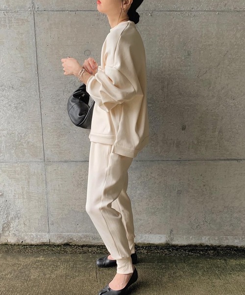 select MOCA by son（セレクトモカバイソン）の「オーバーリラックスプルオーバー（スウェット・レディース・グレー/アイボリー/ブラック・FREE）」の10枚目の写真