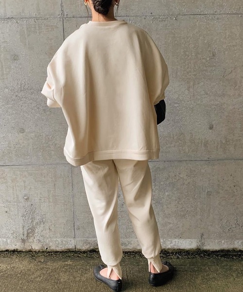 select MOCA by son（セレクトモカバイソン）の「オーバーリラックスプルオーバー（スウェット・レディース・グレー/アイボリー/ブラック・FREE）」の11枚目の写真