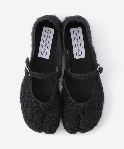 drogheria Crivellini（ドロゲリアクリベリーニ）の「drogheria Crivellini | ストラップ足袋シューズ WOMEN（その他シューズ・レディース・ピンク/ブラック・38/37/39）」の2枚目の写真