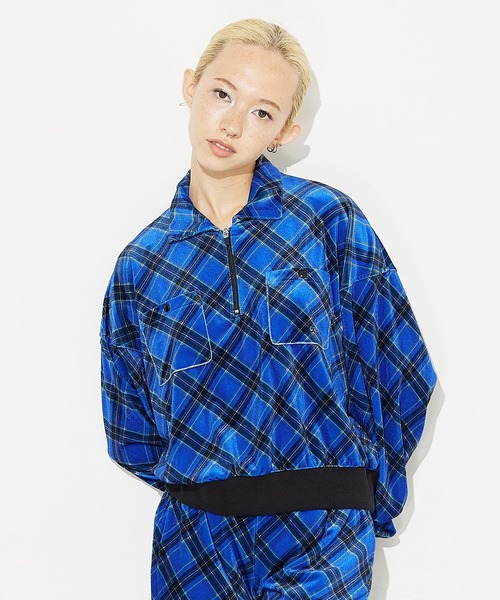 ✨完売品　X-girl PLAID ANORAK X-girl（エックスガール）の「TARTAN PLAID ANORAK SHIRT