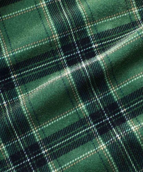 X-girl(エックスガール)の「TARTAN PLAID ANORAK SHIRT(シャツ/ブラウス・レディース・ブラック/オリーブ/ブルー・S/M)」の11枚目の写真