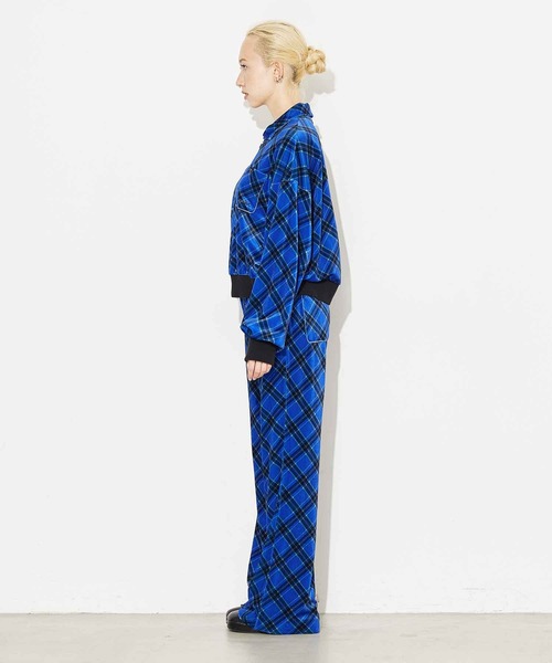 X-girl(エックスガール)の「TARTAN PLAID ANORAK SHIRT(シャツ/ブラウス・レディース・ブラック/オリーブ/ブルー・S/M)」の15枚目の写真
