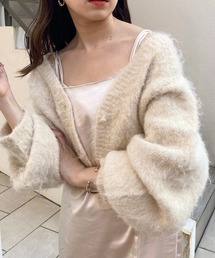 Chico | 【2022AW】ショート丈2wayシャギーニットカーディガン(カーディガン/ボレロ)