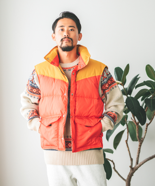 JOURNAL STANDARD(ジャーナルスタンダード)の「【Frostline/フロストライン×JOURNAL STANDARD】別注 ダウン ベスト(ダウンベスト・メンズ・レッド/ボルドー・MEDIUM/LARGE)」の5枚目の写真