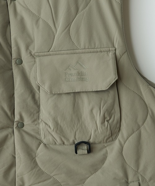 Franklin Climbing(フランクリンクライミング)の「【Franklin Climbing】フレキシブルベスト(ダウンベスト・メンズ・ブラック/グリーン・XL/M/L)」の19枚目の写真