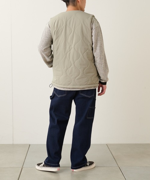 Franklin Climbing(フランクリンクライミング)の「【Franklin Climbing】フレキシブルベスト(ダウンベスト・メンズ・ブラック/グリーン・XL/M/L)」の8枚目の写真