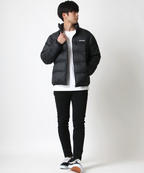 CONVERSE(コンバース)の「CONVERSE/コンバース FIBER DOWN JACKET/ファイバーダウンジャケット(ダウンジャケット/コート・メンズ・カーキ/イエロー/ブルー/ベージュ/ブラック・M/L/LL)」の22枚目の写真