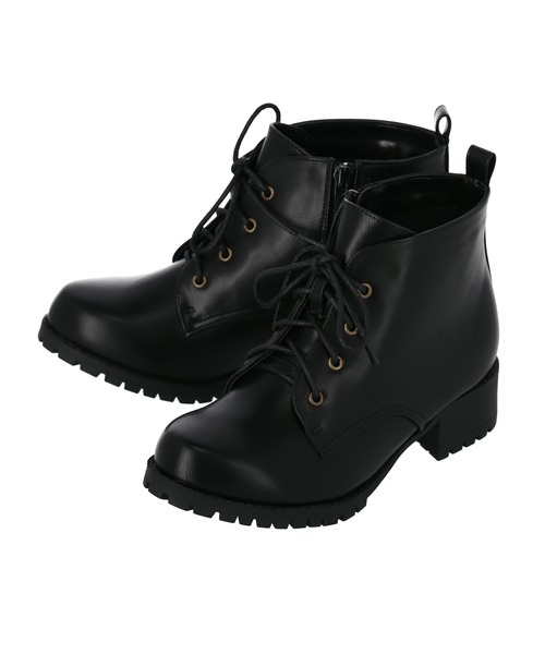 CHILLE（チル）の「レースアップショートブーツ（ブーツ・レディース・ブラック系その他/ブラック・S/M/L/LL）」の15枚目の写真