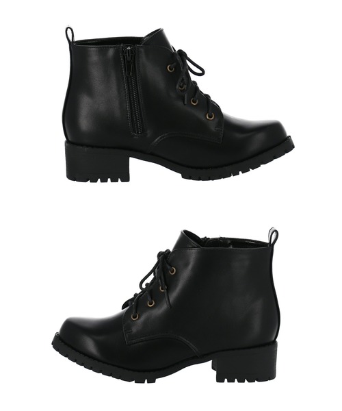 CHILLE（チル）の「レースアップショートブーツ（ブーツ・レディース・ブラック系その他/ブラック・S/M/L/LL）」の18枚目の写真