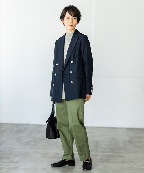 THE SHOP TK （ザ ショップ ティーケー ）の「◆【洗える/ウール混】ハイネックニット（ニット/セーター・レディース・オレンジ/ブラウン系その他/ライトブルー/ライトグレー・13/12）」の9枚目の写真