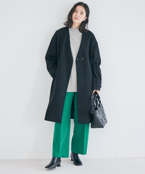 THE SHOP TK （ザ ショップ ティーケー ）の「◆【洗える/ウール混】ハイネックニット（ニット/セーター・レディース・オレンジ/ブラウン系その他/ライトブルー/ライトグレー・13/12）」の10枚目の写真