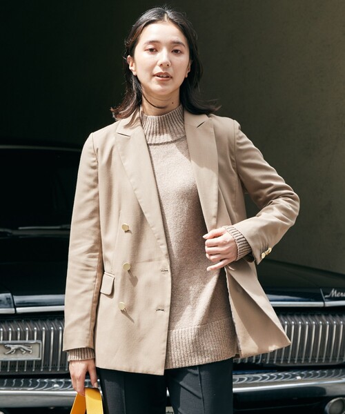 THE SHOP TK （ザ ショップ ティーケー ）の「◆【洗える/ウール混】ハイネックニット（ニット/セーター・レディース・オレンジ/ブラウン系その他/ライトブルー/ライトグレー・13/12）」の13枚目の写真