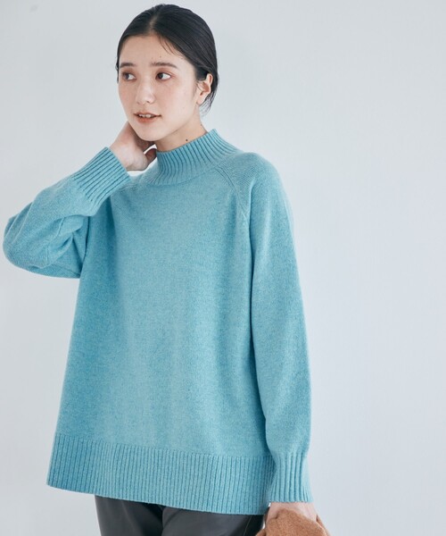 THE SHOP TK （ザ ショップ ティーケー ）の「◆【洗える/ウール混】ハイネックニット（ニット/セーター・レディース・オレンジ/ブラウン系その他/ライトブルー/ライトグレー・13/12）」の15枚目の写真