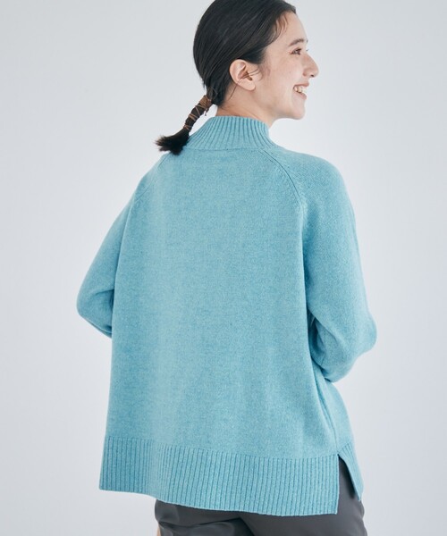THE SHOP TK （ザ ショップ ティーケー ）の「◆【洗える/ウール混】ハイネックニット（ニット/セーター・レディース・オレンジ/ブラウン系その他/ライトブルー/ライトグレー・13/12）」の16枚目の写真