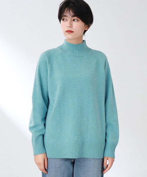 THE SHOP TK （ザ ショップ ティーケー ）の「◆【洗える/ウール混】ハイネックニット（ニット/セーター・レディース・オレンジ/ブラウン系その他/ライトブルー/ライトグレー・13/12）」の19枚目の写真